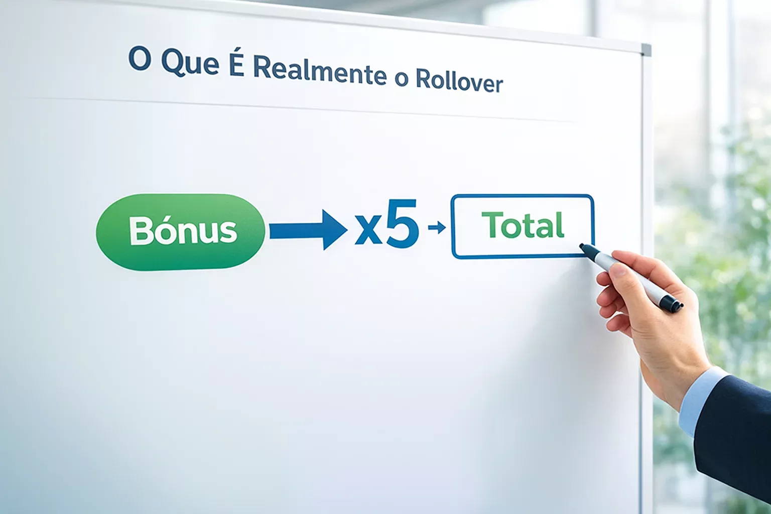 Ilustração do conceito de rollover com multiplicador nas apostas desportivas